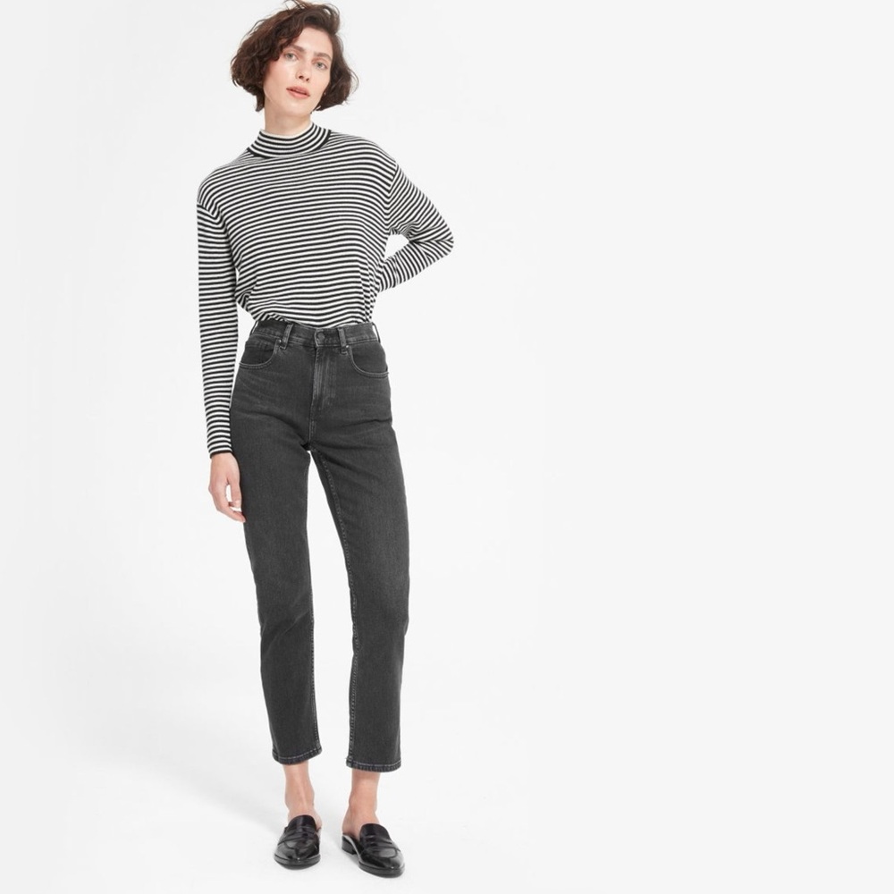 Everlane Original Cheeky Jean, 27 Crop, washed black